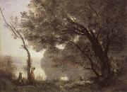 Corot Camille Memory of Mortefontaine oil on canvas